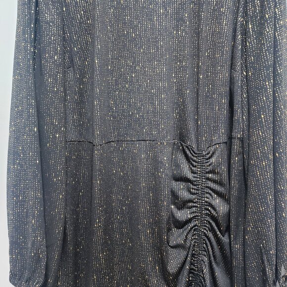 Worn Once Torrid Size 4 Studio Knit Gold & Black Dress - Picture 3 of 4